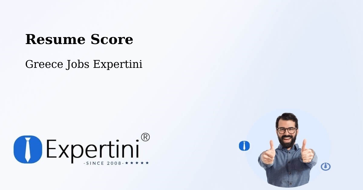 Resume Score & Job Description Match Tool – Trílofos - Greece Jobs Expertini